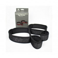 Spartacus Wrist To Thigh Cuffs Neoprene Black Spartacus Wrist To Thigh Cuffs Neoprene Black