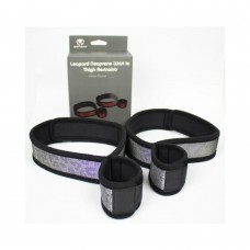 Spartacus Wrist To Thigh Cuffs Neoprene Silver Spartacus Wrist To Thigh Cuffs Neoprene Silver