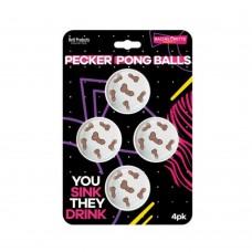 Pecker Beer Pong Balls 4-pack