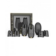 Zalo Nave Vibrating Nipple Clamps - Obsidian Black