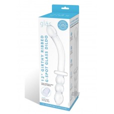 Girthy Rib Gspot Glass Dildo Handle